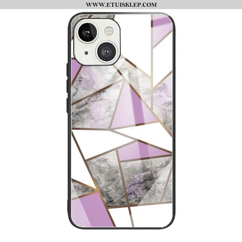 Futerały do iPhone 13 Mini Geometria Marmurowe Szkło Hartowane